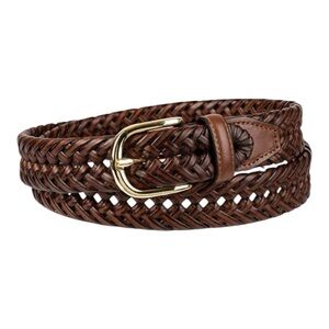 Club room, Men's Hand-Laced Braided bonded, leather Belt 52”